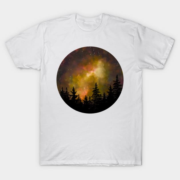 Orange galaxy T-Shirt by RosanneCreates